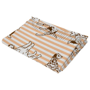 Pastel Orange Stripes Warm Winter Shawl - Dalmatian, English Bulldog & SchnauzerAccessories