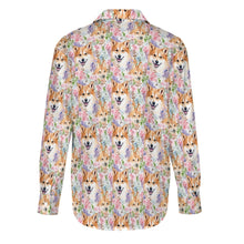 Load image into Gallery viewer, Pastel Petals Shiba Serenade Women&#39;s Shirt - 2 Designs-Apparel-Apparel, Shiba Inu, Shirt-8