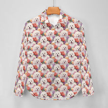 Load image into Gallery viewer, Pastel Watercolor Garden Bichon Frise Women&#39;s Shirt - 2 Designs-Apparel-Apparel, Bichon Frise, Shirt-9