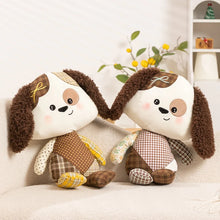 Load image into Gallery viewer, Patchwork Brown and White Cocker Spaniel Plush Toy-2