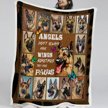 Load image into Gallery viewer, Patchwork German Shepherd Love Soft Warm Blankets - 2 Designs-Blanket-Blankets, Dogs, German Shepherd, Home Decor-6