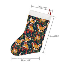 Load image into Gallery viewer, Paw-liday Splendor Fawn Chihuahuas Christmas Stocking-Christmas Ornament-Chihuahua, Christmas, Home Decor-26X42CM-White1-4