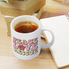 Load image into Gallery viewer, Peace Love Rescue Coffee Mug-Mug-Dog Dad Gifts,Dog Memorial Gifts,Dog Mom Gifts,Mugs-3