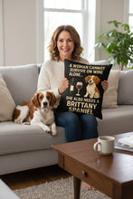 Load image into Gallery viewer, Personalized “A Woman Cannot Survive on Wine Alone…” Irish Setter Pillowcase-Home Decor-Dog Mom Gifts,Home Decor,Irish Setter,Personalize Artwork,Pillows-4