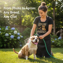 Load image into Gallery viewer, Personalized “A Woman Cannot Survive on Wine…” Custom Dog Apron-Personalized Dog Gifts-Accessories, Apron, Dog Mom Gifts,Personalize Artwork-4