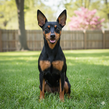 Load image into Gallery viewer, Personalized “A Woman Cannot Survive on Wine…” Miniature Pinscher Apron-Personalized Dog Gifts-Accessories,Apron,Dog Mom Gifts,Miniature Pinscher,Personalize Artwork-8