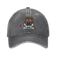 Load image into Gallery viewer, Personalized Akita Baseball Cap - Romeo Akita Design - Match Your Dog's Coat Color-Hats &amp; Caps-Accessories,Baseball Caps,Dog Mom Gifts-2