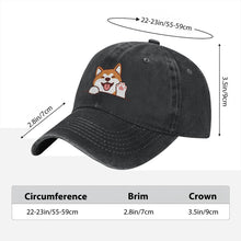 Load image into Gallery viewer, Personalized Akita Baseball Cap - Waving Akita Design - Match Your Dog's Coat Color-Hats &amp; Caps-Accessories,Akita,Baseball Caps,Dog Dad Gifts,Dog Mom Gifts-7