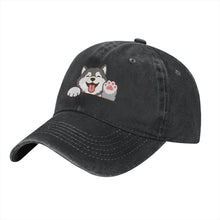 Load image into Gallery viewer, Personalized Alaskan Malamute Baseball Cap - Waving Alaskan Malamute Design - Match Your Dog's Coat Color-Hats &amp; Caps-Accessories,Alaskan Malamute,Baseball Caps,Dog Dad Gifts,Dog Mom Gifts-6