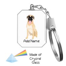 Load image into Gallery viewer, Personalized Anatolian Shepherd Dog Crystal Glass Keychain-Accessories-Anatolian Shepherd Dog-Crystal Keychain-Glass Crystal-One Size-2