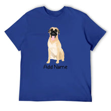 Load image into Gallery viewer, Personalized Anatolian Shepherd Dog Dad Cotton T Shirt-Apparel-Anatolian Shepherd, Apparel, Dog Dad Gifts, Personalized, Shirt, T Shirt-Men&#39;s Cotton T Shirt-Blue-Medium-11