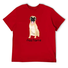 Load image into Gallery viewer, Personalized Anatolian Shepherd Dog Dad Cotton T Shirt-Apparel-Anatolian Shepherd, Apparel, Dog Dad Gifts, Personalized, Shirt, T Shirt-Men&#39;s Cotton T Shirt-Red-Medium-14