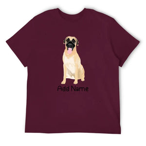 Personalized Anatolian Shepherd Dog Dad Cotton T Shirt-Apparel-Anatolian Shepherd, Apparel, Dog Dad Gifts, Personalized, Shirt, T Shirt-Men's Cotton T Shirt-Maroon-Medium-15