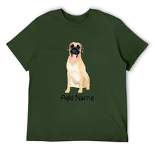 Load image into Gallery viewer, Personalized Anatolian Shepherd Dog Dad Cotton T Shirt-Apparel-Anatolian Shepherd, Apparel, Dog Dad Gifts, Personalized, Shirt, T Shirt-Men&#39;s Cotton T Shirt-Army Green-Medium-17