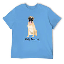 Load image into Gallery viewer, Personalized Anatolian Shepherd Dog Dad Cotton T Shirt-Apparel-Anatolian Shepherd, Apparel, Dog Dad Gifts, Personalized, Shirt, T Shirt-Men&#39;s Cotton T Shirt-Sky Blue-Medium-2