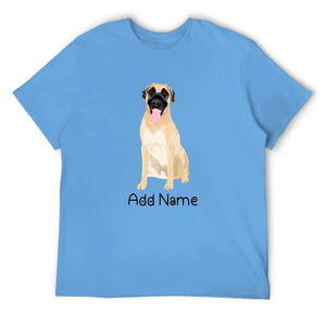 Personalized Anatolian Shepherd Dog Dad Cotton T Shirt-Apparel-Anatolian Shepherd, Apparel, Dog Dad Gifts, Personalized, Shirt, T Shirt-Men's Cotton T Shirt-Sky Blue-Medium-2