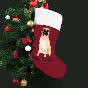 Personalized Anatolian Shepherd Dog Large Christmas Stocking-Christmas Ornament-Anatolian Shepherd, Christmas, Home Decor, Personalized-Large Christmas Stocking-Christmas Red-One Size-2