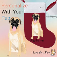Load image into Gallery viewer, Personalized Anatolian Shepherd Dog Large Christmas Stocking-Christmas Ornament-Anatolian Shepherd, Christmas, Home Decor, Personalized-Large Christmas Stocking-Christmas Red-One Size-8
