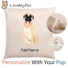 Load image into Gallery viewer, Personalized Anatolian Shepherd Dog Linen Pillowcase-Home Decor-Anatolian Shepherd, Dog Dad Gifts, Dog Mom Gifts, Home Decor, Personalized, Pillows-Linen Pillow Case-Cotton-Linen-12&quot;x12&quot;-1