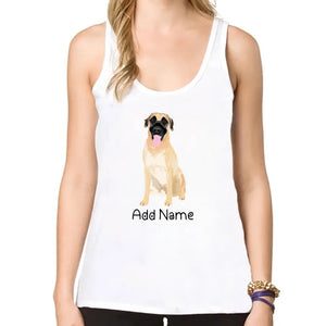 Personalized Anatolian Shepherd Dog Mom Yoga Tank Top-Shirts & Tops-Anatolian Shepherd, Apparel, Dog Mom Gifts, Shirt, T Shirt-Yoga Tank Top-White-L - Fitting-2