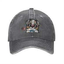 Load image into Gallery viewer, Personalized Australian Shepherd Baseball Cap - Romeo Australian Shepherd Design - Match Your Dog's Coat Color-Hats &amp; Caps-Accessories,Baseball Caps,Dog Mom Gifts-2