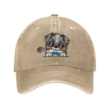 Load image into Gallery viewer, Personalized Australian Shepherd Baseball Cap - Romeo Australian Shepherd Design - Match Your Dog's Coat Color-Hats &amp; Caps-Accessories,Baseball Caps,Dog Mom Gifts-4