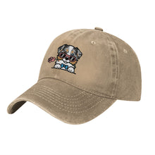 Load image into Gallery viewer, Personalized Australian Shepherd Baseball Cap - Romeo Australian Shepherd Design - Match Your Dog's Coat Color-Hats &amp; Caps-Accessories,Baseball Caps,Dog Mom Gifts-5