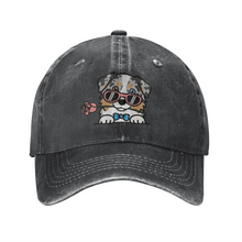 Load image into Gallery viewer, Personalized Australian Shepherd Baseball Cap - Romeo Australian Shepherd Design - Match Your Dog's Coat Color-Hats &amp; Caps-Accessories,Baseball Caps,Dog Mom Gifts-1