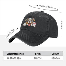 Load image into Gallery viewer, Personalized Australian Shepherd Baseball Cap - Waving Australian Shepherd Design - Match Your Dog's Coat Color-Hats &amp; Caps-Accessories,Australian Shepherd,Baseball Caps,Dog Dad Gifts,Dog Mom Gifts-8