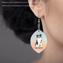 Load image into Gallery viewer, Personalized Australian Shepherd Dog Mom Earrings-Dog Themed Jewellery-Australian Shepherd-Personalized Dog Mom Earrings-Oval-One Size-3