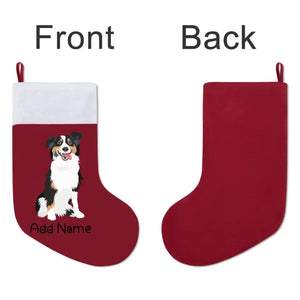 Personalized Australian Shepherd Large Christmas Stocking-Christmas Ornament-Australian Shepherd, Christmas, Home Decor, Personalized-Large Christmas Stocking-Christmas Red-One Size-3