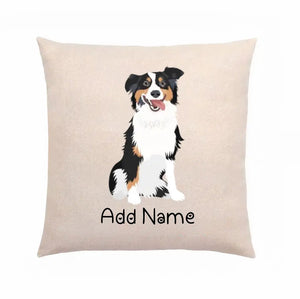 Personalized Australian Shepherd Linen Pillowcase-Home Decor-Australian Shepherd, Dog Dad Gifts, Dog Mom Gifts, Home Decor, Personalized, Pillows-Linen Pillow Case-Cotton-Linen-12"x12"-2