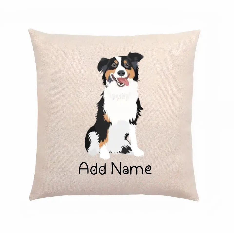 Personalized Australian Shepherd Linen Pillowcase-Linen Pillow Case-Cotton-Linen-16