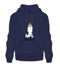 Load image into Gallery viewer, Personalized Australian Shepherd Men&#39;s Warm Hoodie Sweatshirt-Apparel-Apparel, Australian Shepherd, Dog Dad Gifts, Hoodie, Personalized, Sweatshirt-Men&#39;s Warm Hoodie Sweatshirt-Navy Blue-S-2