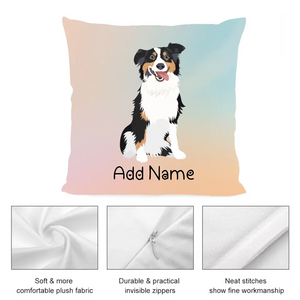 Personalized Australian Shepherd Soft Plush Pillowcase-Home Decor-Australian Shepherd, Christmas, Dog Dad Gifts, Dog Mom Gifts, Home Decor, Personalized, Pillows-3