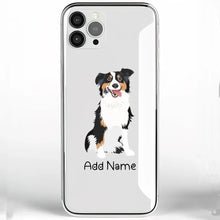 Load image into Gallery viewer, Personalized Australian Shepherd Soft Shell Phone Cover-Cell Phone Accessories-Accessories, Australian Shepherd, Dog Mom Gifts, Personalized, Phone Case-Phone Cover-Transparent TPU-One Size-2