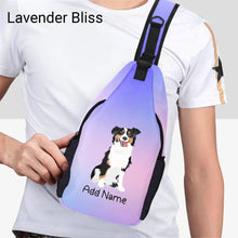 Load image into Gallery viewer, Personalized Australian Shepherd Unisex Sling Bag Backpack-Accessories-Australian Shepherd-Unisex Sling Bag Backpack-Lavender Bliss-One Size-15