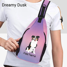 Load image into Gallery viewer, Personalized Australian Shepherd Unisex Sling Bag Backpack-Accessories-Australian Shepherd-Unisex Sling Bag Backpack-Dreamy Dusk-One Size-16