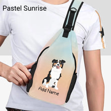 Load image into Gallery viewer, Personalized Australian Shepherd Unisex Sling Bag Backpack-Accessories-Australian Shepherd-Unisex Sling Bag Backpack-Pastel Sunrise-One Size-21