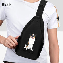 Load image into Gallery viewer, Personalized Australian Shepherd Unisex Sling Bag Backpack-Accessories-Australian Shepherd-Unisex Sling Bag Backpack-Black-One Size-2