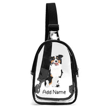 Load image into Gallery viewer, Personalized Australian Shepherd Unisex Transparent Sling Bag-Accessories-Australian Shepherd-Unisex Transparent Sling Bag-Transparent-One Size-2