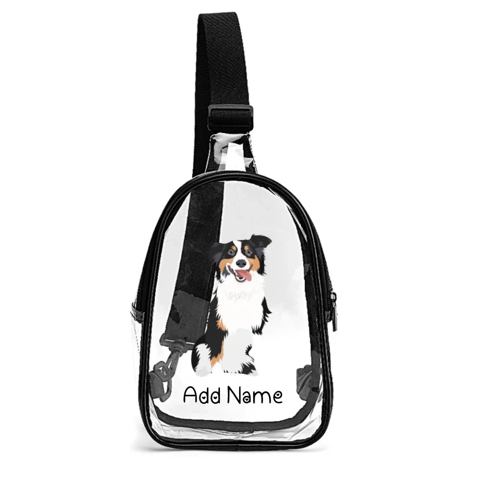 Personalized Australian Shepherd Unisex Transparent Sling Bag-Accessories-Australian Shepherd-Unisex Transparent Sling Bag-Transparent-One Size-2