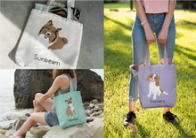 Load image into Gallery viewer, Personalized Australian Shepherd Zippered Tote Bag-Accessories-Accessories, Australian Shepherd, Bags, Dog Mom Gifts, Personalized-20