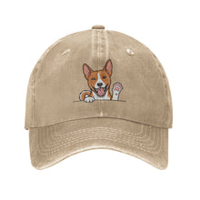 Load image into Gallery viewer, Personalized Basenji Baseball Cap - Waving Basenji Design - Match Your Dog's Coat Color-Hats &amp; Caps-Accessories,Baseball Caps,Basenji,Dog Dad Gifts,Dog Mom Gifts-Natural-One Size-4