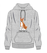 Load image into Gallery viewer, Personalized Basenji Love Men&#39;s Warm Hoodie Sweatshirt-Apparel-Apparel, Basenji, Dog Dad Gifts, Hoodie, Personalized, Sweatshirt-Men&#39;s Warm Hoodie Sweatshirt-Gray-S-10