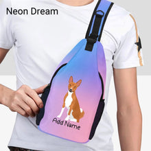 Load image into Gallery viewer, Personalized Basenji Love Unisex Sling Bag Backpack-Accessories-Basenji-Unisex Sling Bag Backpack-Neon Dream-One Size-17