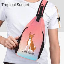 Load image into Gallery viewer, Personalized Basenji Love Unisex Sling Bag Backpack-Accessories-Basenji-Unisex Sling Bag Backpack-Tropical Sunset-One Size-19