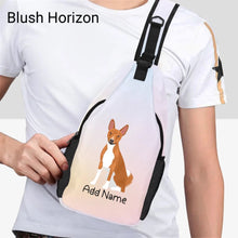 Load image into Gallery viewer, Personalized Basenji Love Unisex Sling Bag Backpack-Accessories-Basenji-Unisex Sling Bag Backpack-Blush Horizon-One Size-20