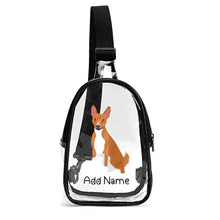 Load image into Gallery viewer, Personalized Basenji Love Unisex Transparent Sling Bag-Accessories-Basenji-Unisex Transparent Sling Bag-Transparent-One Size-2