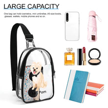 Load image into Gallery viewer, Personalized Basenji Love Unisex Transparent Sling Bag-Accessories-Basenji-Unisex Transparent Sling Bag-Transparent-One Size-7